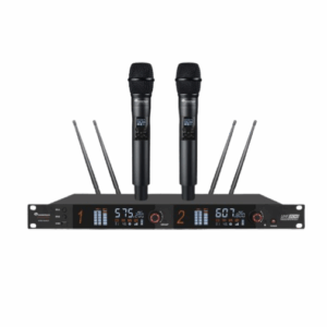 Set de 2 Micrófonos - Sistema Soundtrack De Micrófonos Inalámbricos STW-100HUT, Negro